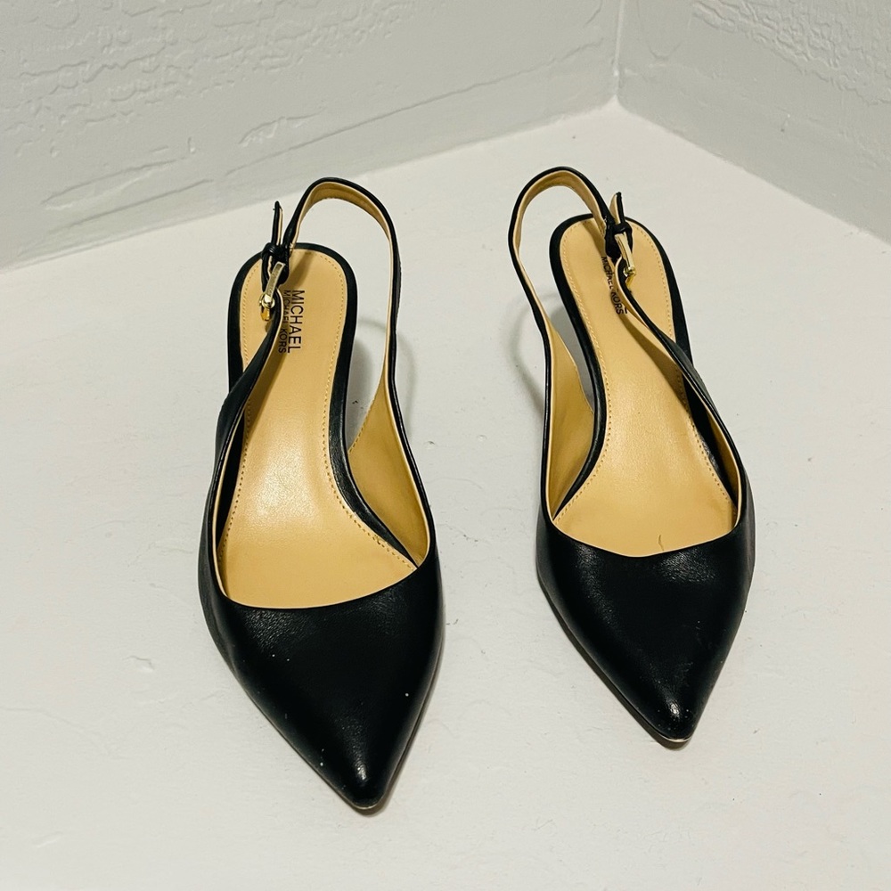 Michael Kors kitten sling back pumps, size 7